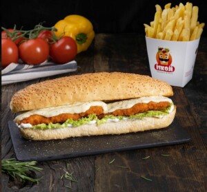 Image for 'سندويش اسكالوب مع جبنة الموتزريلا كومبو' Item